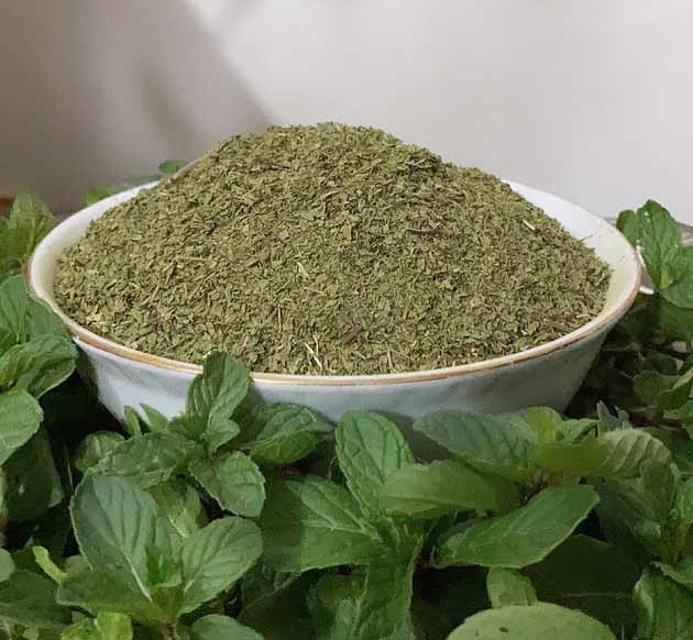 نعناع خشک پودری درجه یک اعلا 11 نعنا خشک