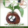 گلدان چوبی دستساز کد1